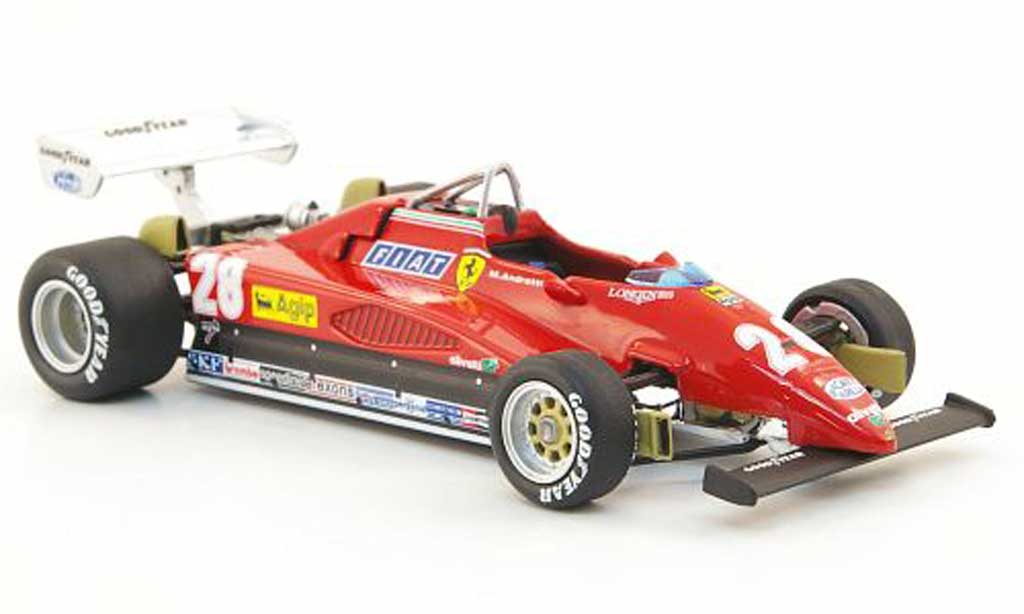 Ferrari 126 1982 1/43 Hot Wheels Elite 1982 C2 No.28 M.Andretti GP Italien (Elite) modellino in miniatura
