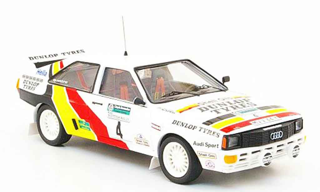 Audi Quattro 1/43 Trofeu A1 No.4 Dunlop Tyres Rally Schottland 1985 modellino in miniatura