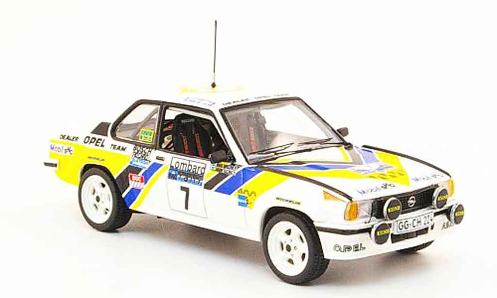 Opel Ascona B 1/43 Schuco B 400 no.7 rac rallye 1980 modellino in miniatura