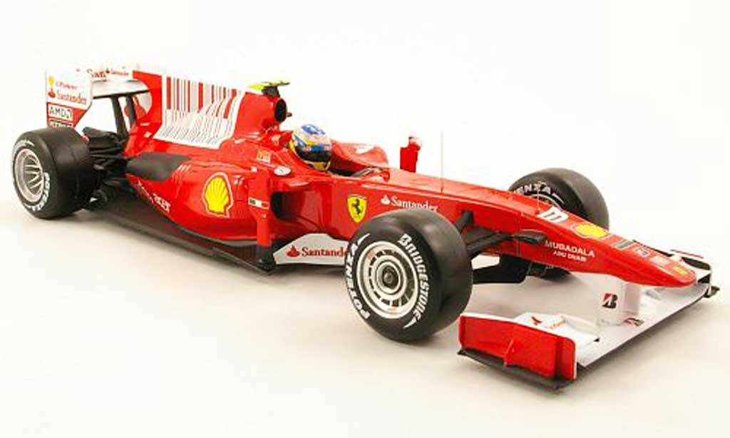 Ferrari F1 F2010 1/18 Hot Wheels F2010 f10 no.8 santander gp bahrain 2010 modellino in miniatura