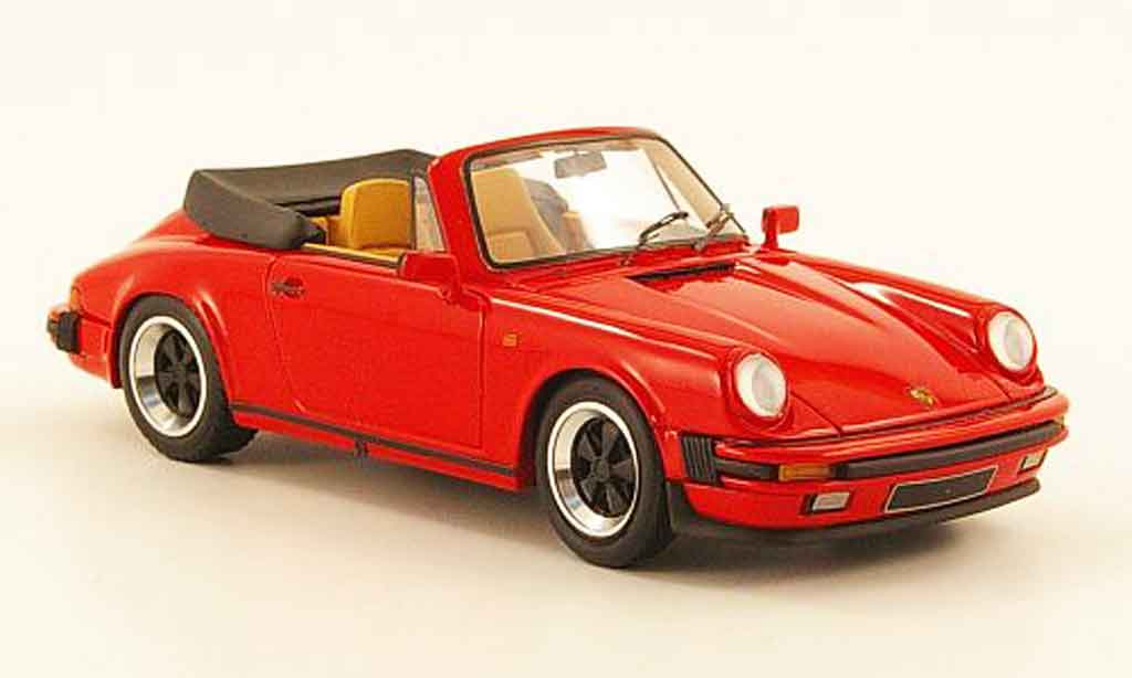 Porsche 911 1/43 Look Smart Carrera 3.2 Cabriolet rosso offen modellino in miniatura