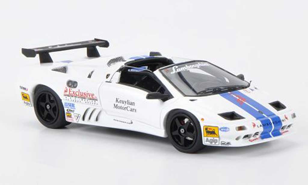 Lamborghini Diablo VT 1/43 Look Smart VT bianco/blu modellino in miniatura