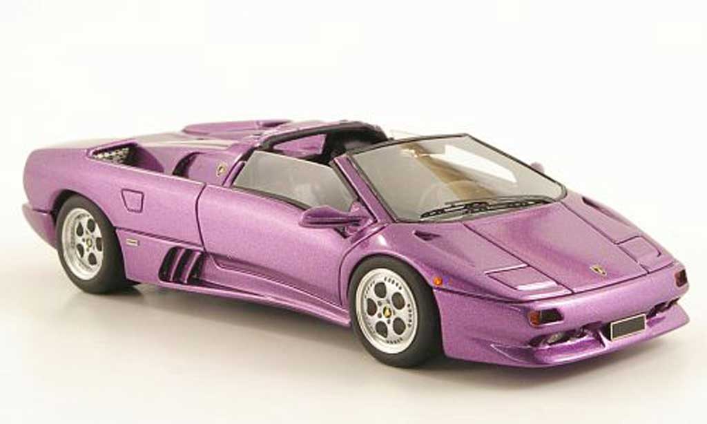 Lamborghini Diablo VT 1/43 Look Smart VT Roadster lila modellino in miniatura