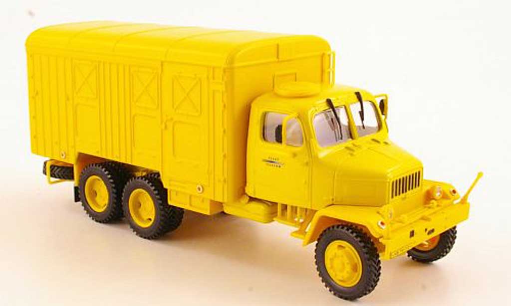 Praga V3S 1/43 Abrex Kasten giallo Telekom modellino in miniatura