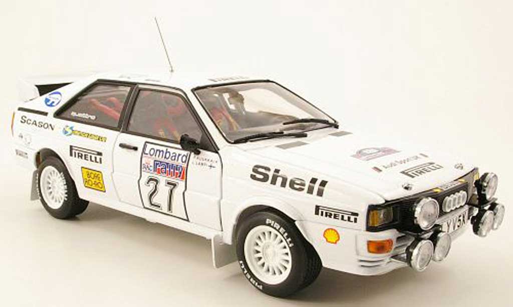 Audi Quattro 1/18 Sun Star rallye no.27 s lombard rac rallye 1982 modellino in miniatura