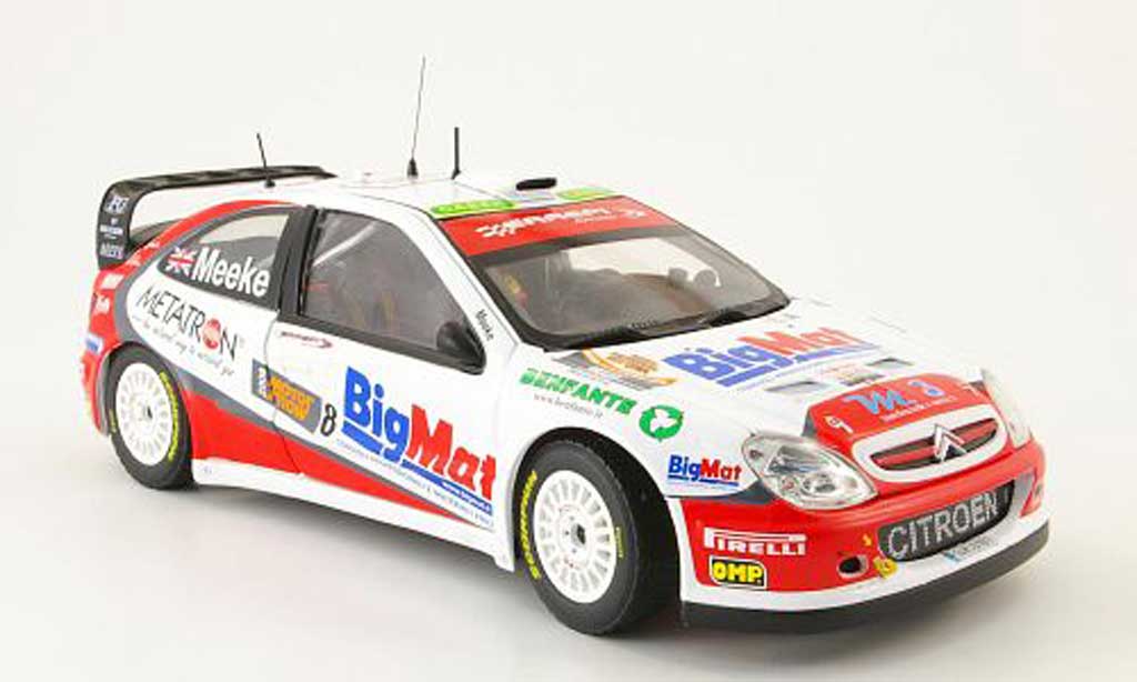 Citroen Xsara WRC 2008 1/18 Sun Star WRC 2008 no.8 bigmat bologna motor show modellino in miniatura