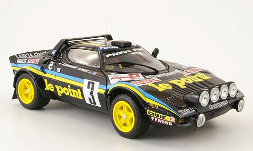 Lancia Stratos 1/18 Sun Star hf rallye no.3 le point tour de france 1980 modellino in miniatura