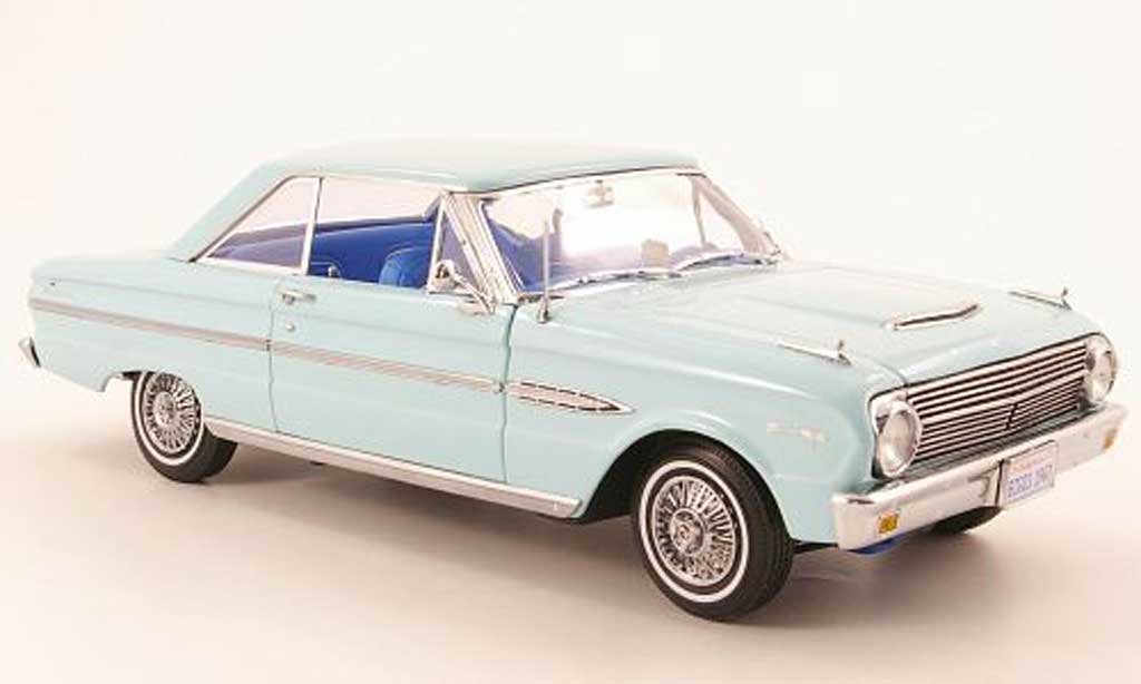 Ford Falcon coupe 1/18 Sun Star coupe hard top blu clair 1963 modellino in miniatura