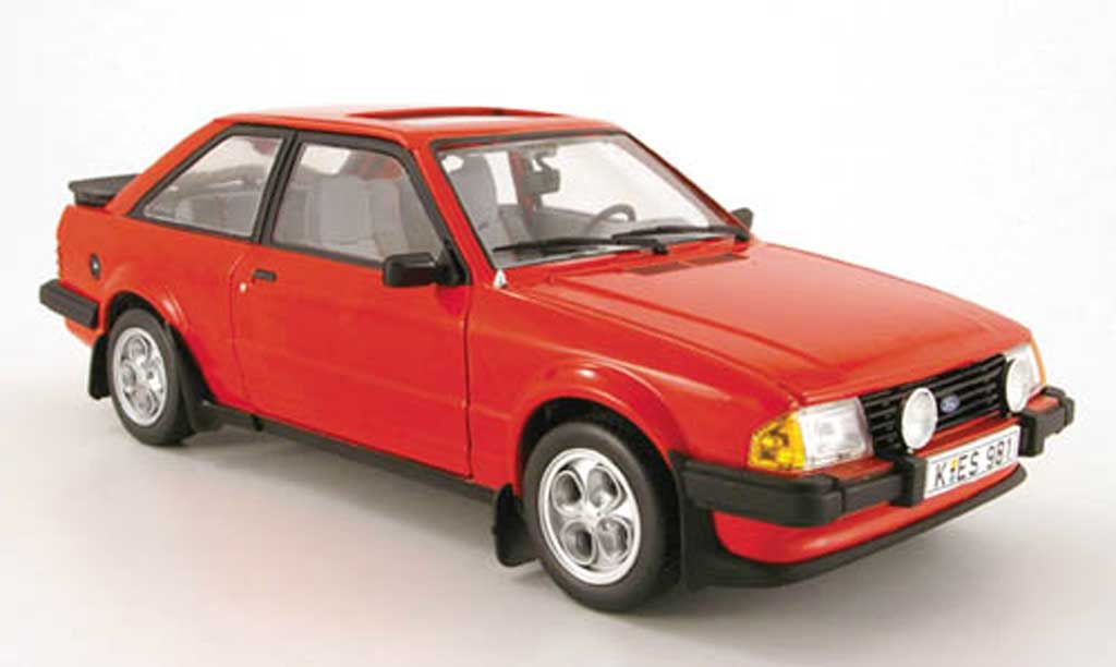 Ford Escort MK3 1/18 Sun Star MK3 xr3i rosso 1983 modellino in miniatura
