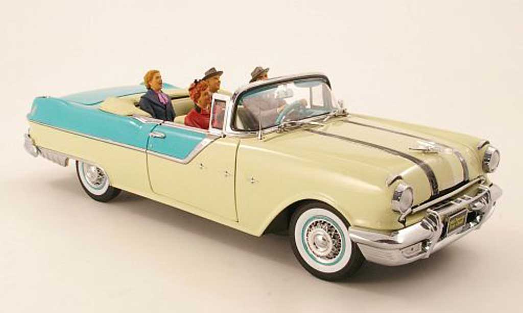 Pontiac Star Chief 1/18 Sun Star Convertibile beige/mint 1955 modellino in miniatura