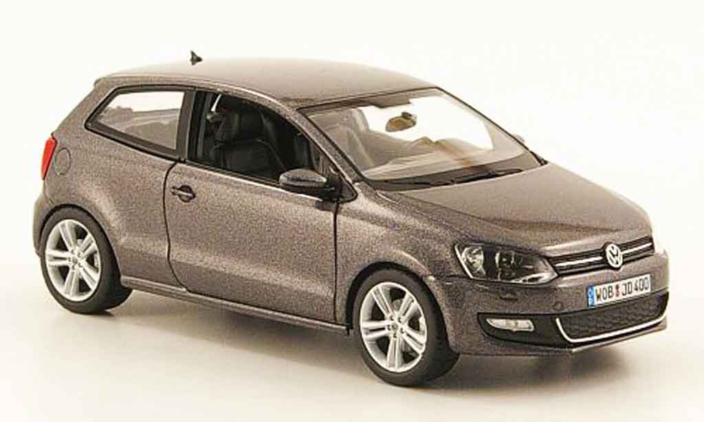 Volkswagen Polo 2009 1/43 Schuco 2009 grigio modellino in miniatura
