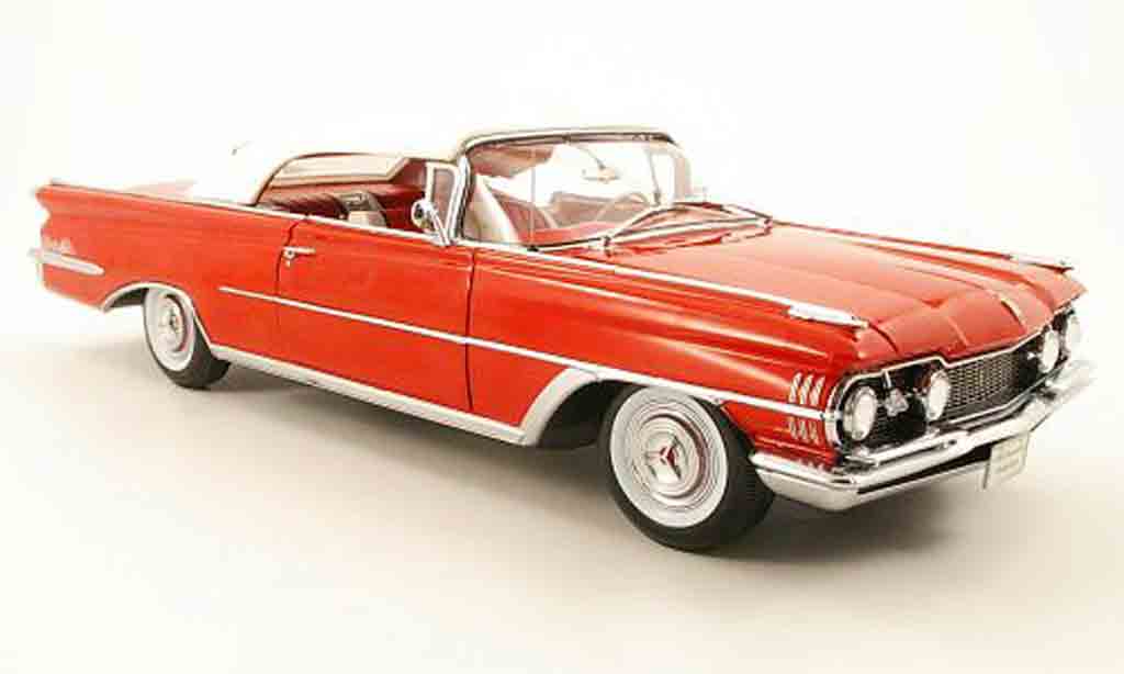 Oldsmobile 98 1/18 Sun Star convertibile rosso/bianco toit fermees verdeck 1959 modellino in miniatura