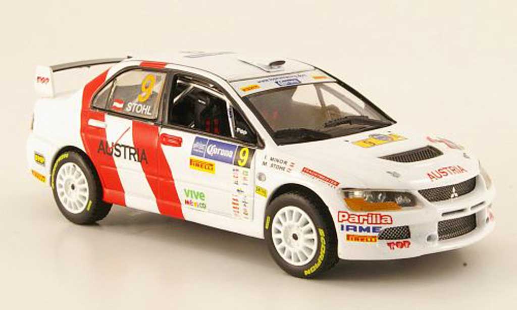 Mitsubishi Lancer Evolution IX 1/43 Vitesse Evolution IX No.9 Sieger Rally Mexiko 2009 M.Stohl / I.Minor modellino in miniatura