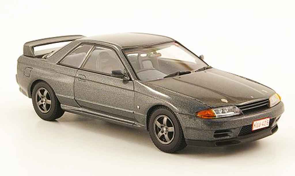 Nissan Skyline R32 1/43 Kyosho R32 GT R grigio modellino in miniatura
