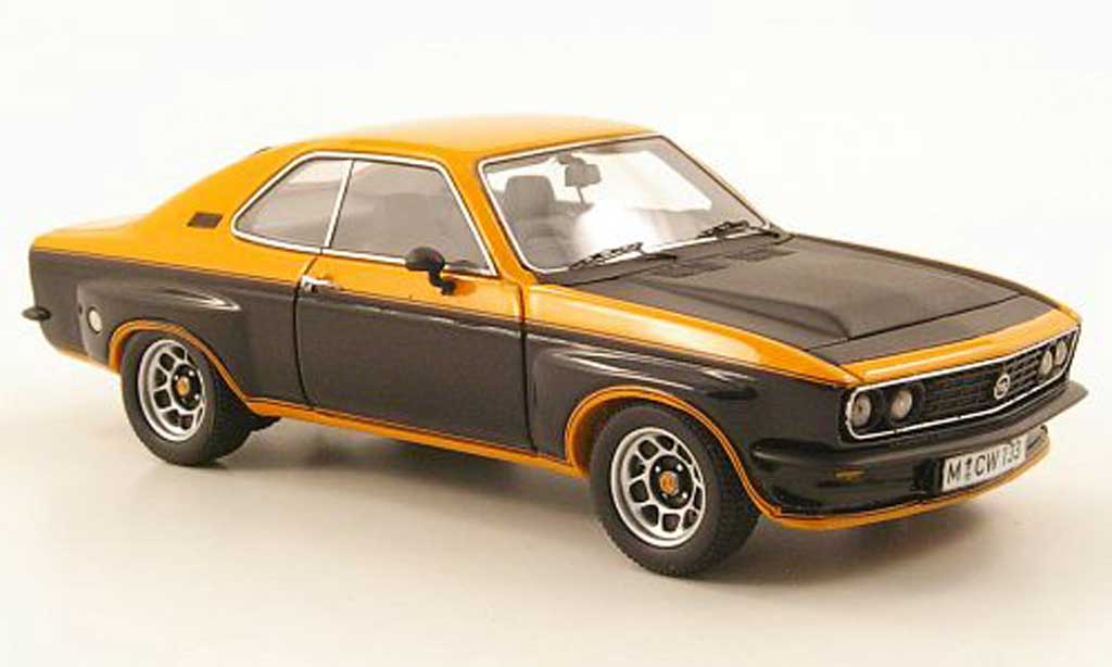 Opel Manta 2800 1/43 Neo 2800 TE orange/nero/mattnero lim. Aufl. 300 1975 modellino in miniatura