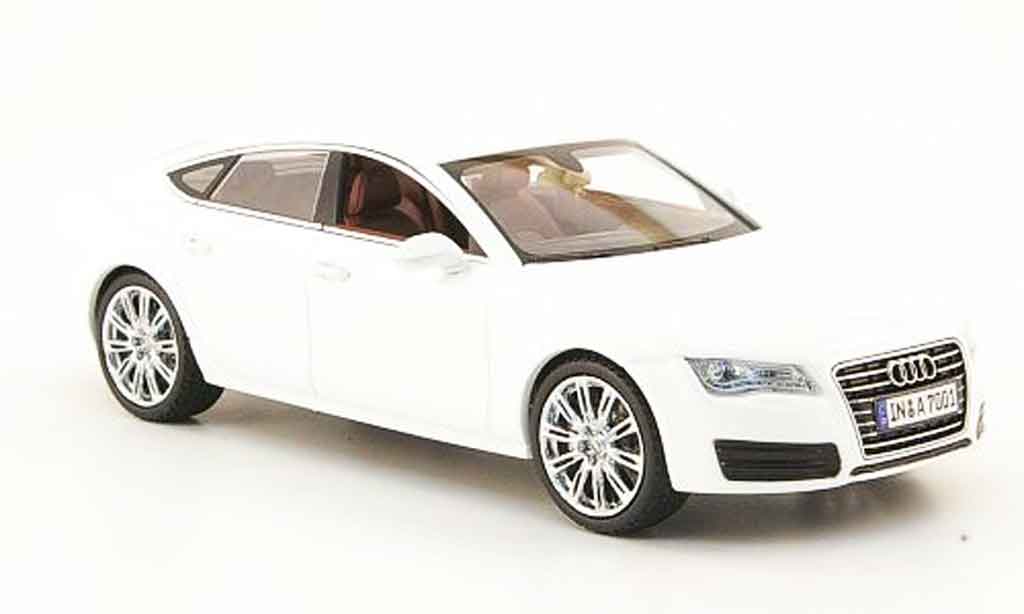 Audi A7 1/43 Kyosho Sportback bianco 2010 modellino in miniatura