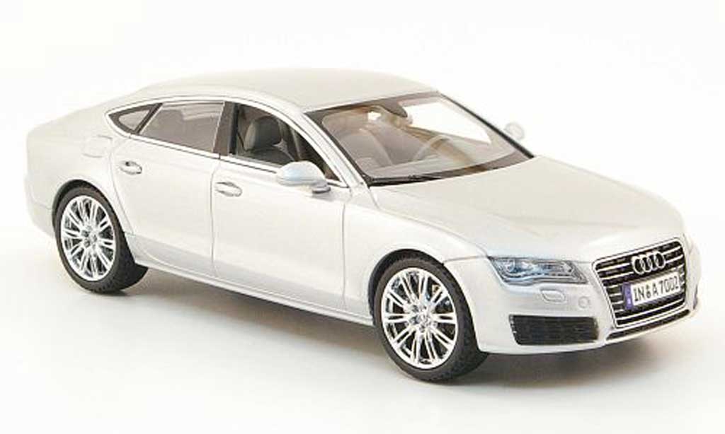 Audi A7 1/43 Kyosho Sportback grigio 2010 modellino in miniatura