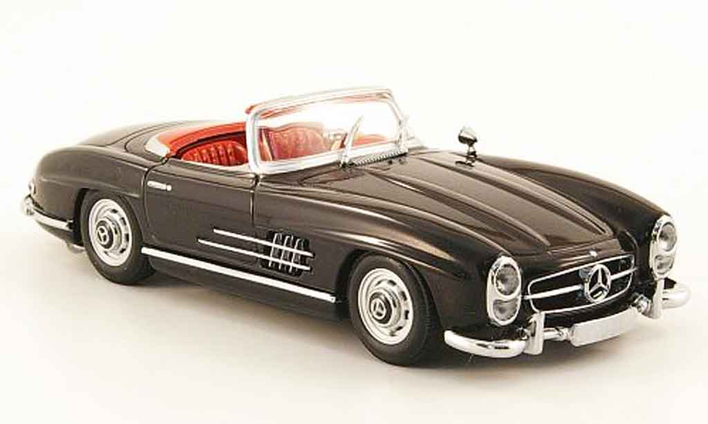 Mercedes 300 SL 1/43 Minichamps SL Roadster nero 1957 modellino in miniatura
