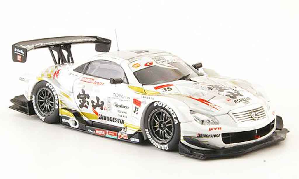 Lexus SC 430 1/43 Ebbro 430 No.35 Houzan Super GT 500 2008 modellino in miniatura