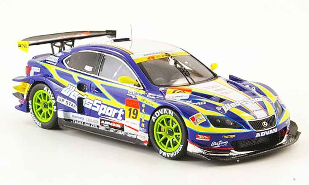 Lexus IS 350 1/43 Ebbro 350 No.19 WedsSport Super GT 300 2008 modellino in miniatura