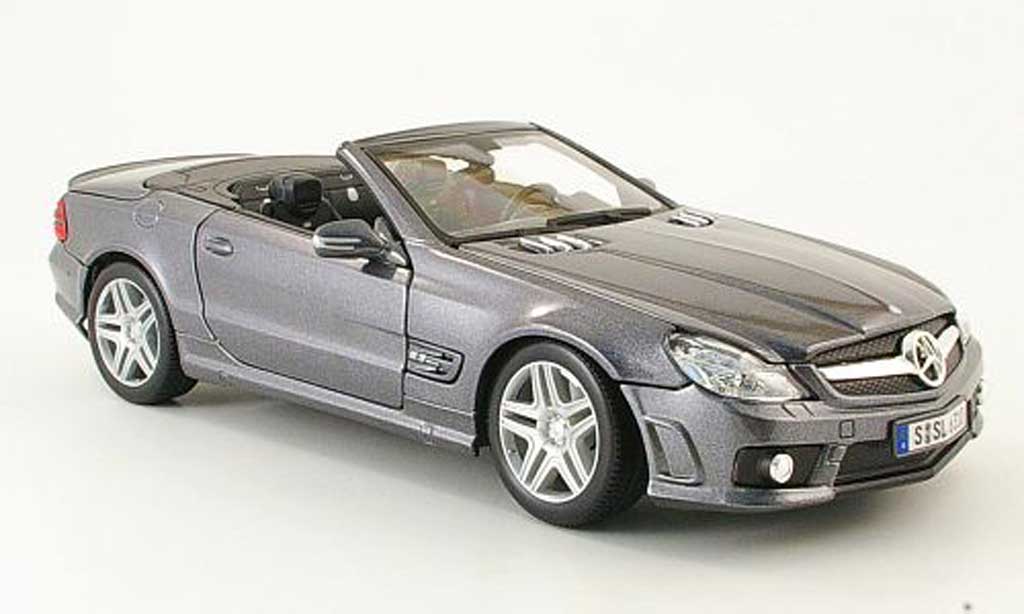 Mercedes Classe SL 63 1/18 Maisto 63 amg grigio sondermodell mcw 2009 modellino in miniatura