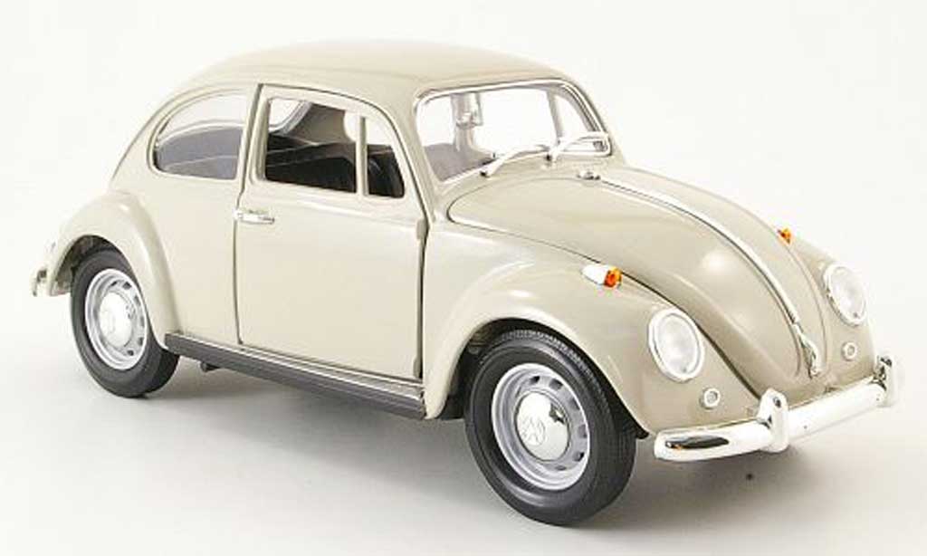 Volkswagen Kafer 1/18 Yat Ming beige 1967 modellino in miniatura