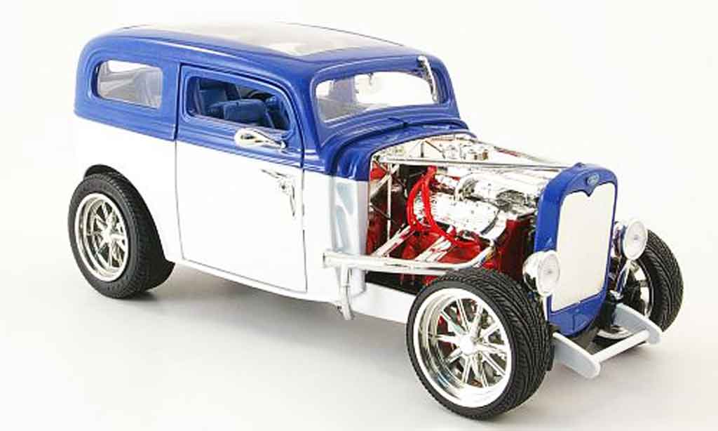 Ford Model A 1/18 Yat Ming custom bianco/blu 1931 modellino in miniatura
