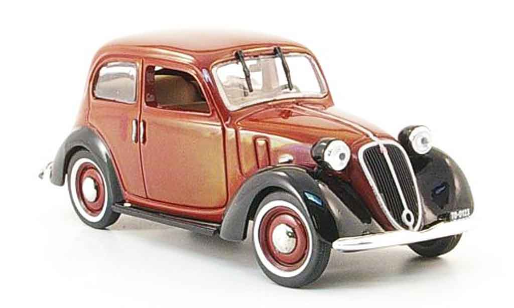 Fiat 1100 1937 1/43 Norev 1937 Nuova Balilla rosso nero modellino in miniatura