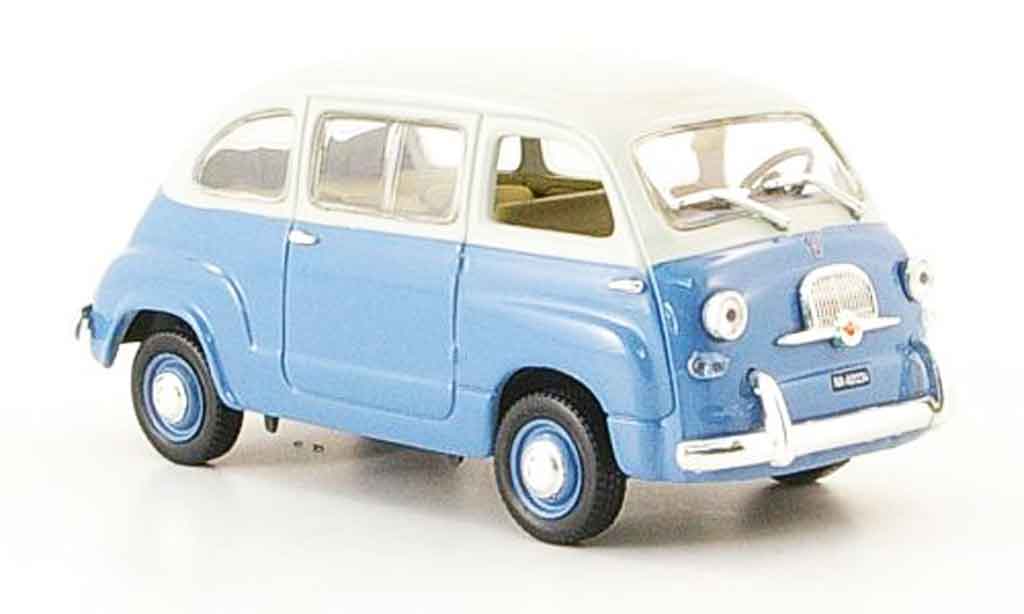 Fiat 600 1/43 Norev Multipla blu bianco 1967 modellino in miniatura