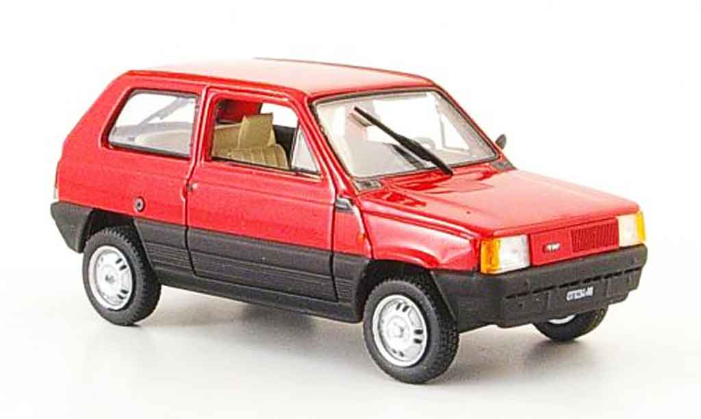 Fiat Panda 1/43 Norev rosso 1980 modellino in miniatura