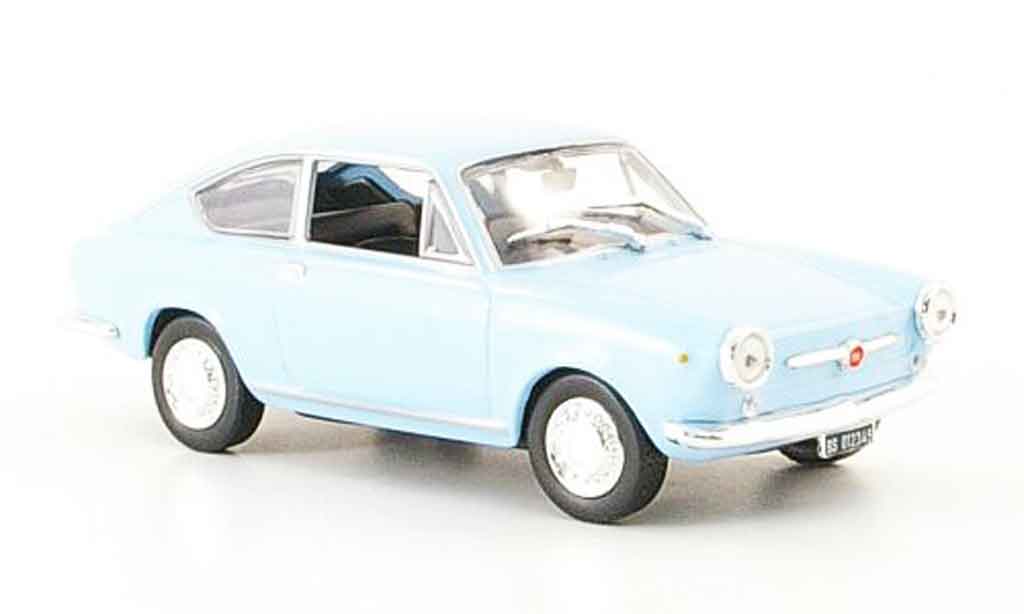 Fiat 850 1/43 Norev Coupe blu 1965 modellino in miniatura