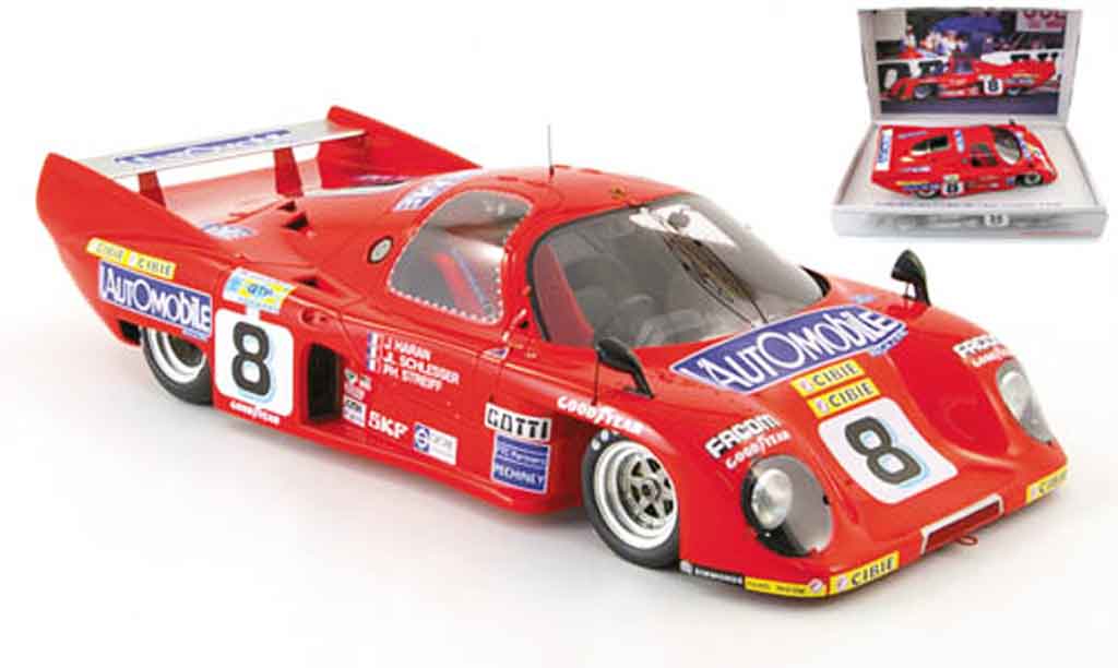 Rondeau M379C 1/18 Spark no.8 schlesser/harran/streiff 24h le mans 1981 modellino in miniatura
