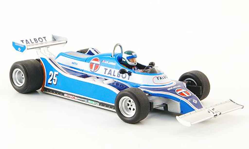 Talbot F1 1/43 Spark Ligier JS17 No.25 J. P.Jarier GP Long Beach 1981 modellino in miniatura