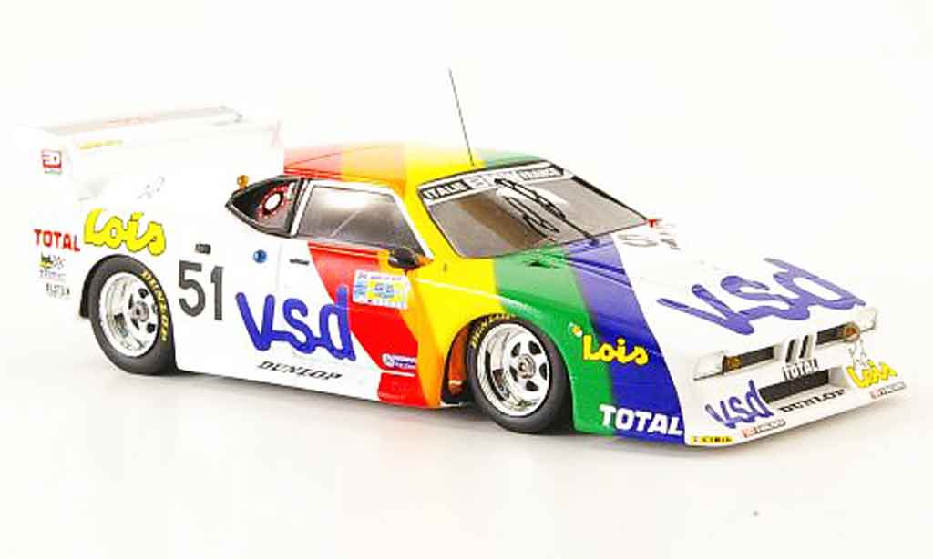 Bmw M1 1981 1/43 Spark 1981 No.51 v s d 24h Le Mans modellino in miniatura