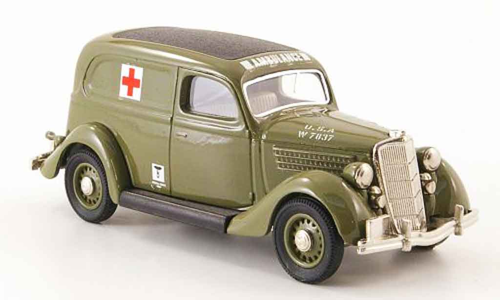 Ford 35 Type 1/43 Rextoys 48 US Medical Corps Ambulance 1935 modellino in miniatura