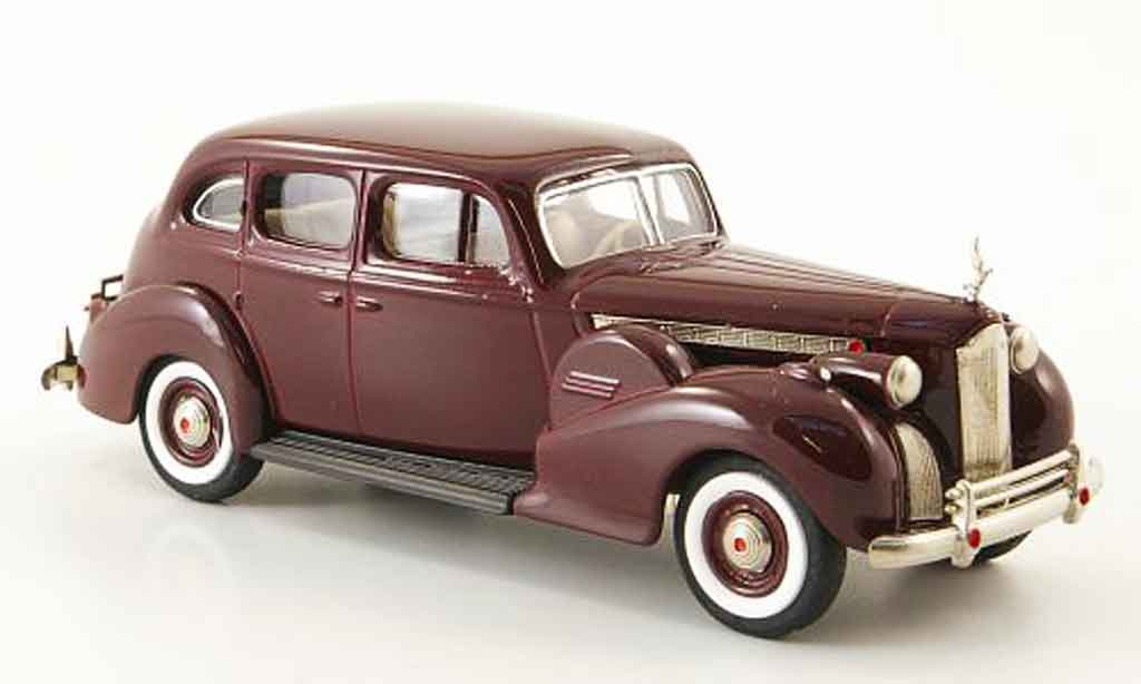 Packard Super 8 1/43 Rextoys Sedan rosso 1940 modellino in miniatura