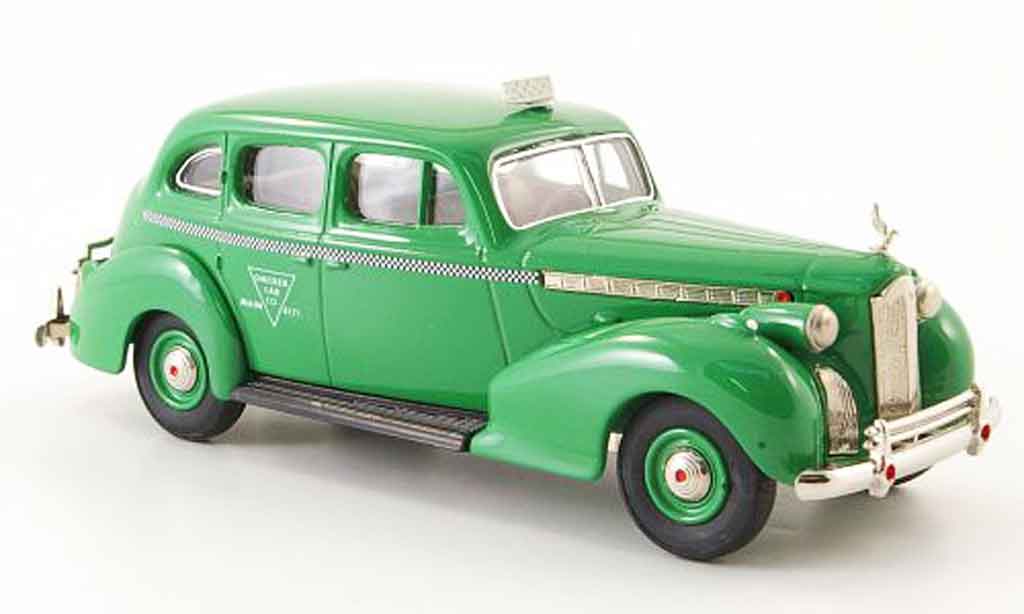 Packard Super 8 1/43 Rextoys Sedan Taxi grun Checker Cab 1940 modellino in miniatura