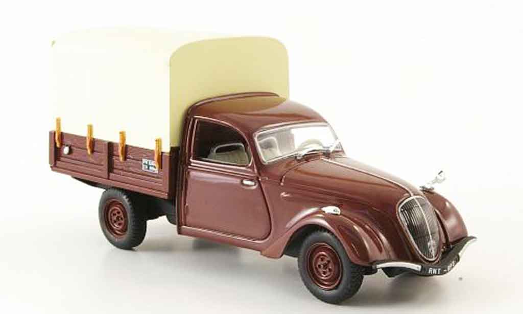 Peugeot 202 1/43 Norev camionette marronee pritsche modellino in miniatura