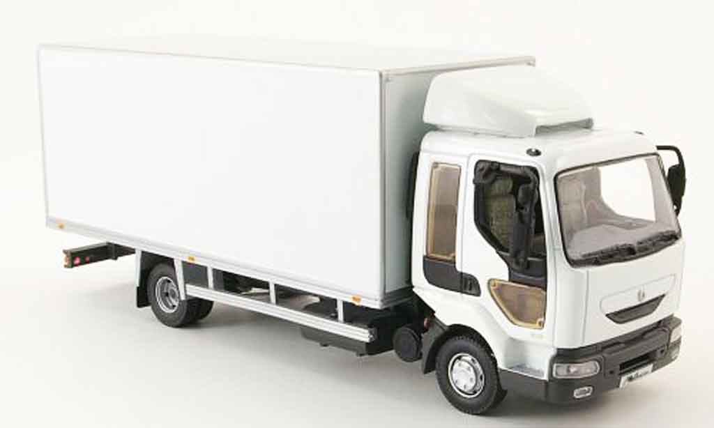 Renault Midlum 1/43 Norev bianco koffer lkw modellino in miniatura