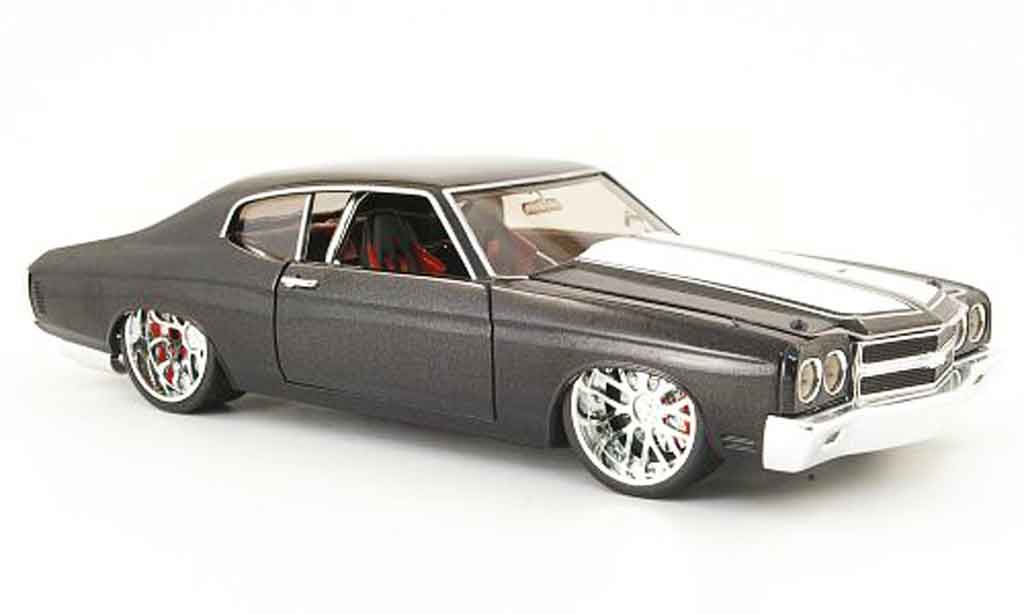 Chevrolet Chevelle 1970 1/18 Hot Wheels 1970 nero tuning version modellino in miniatura