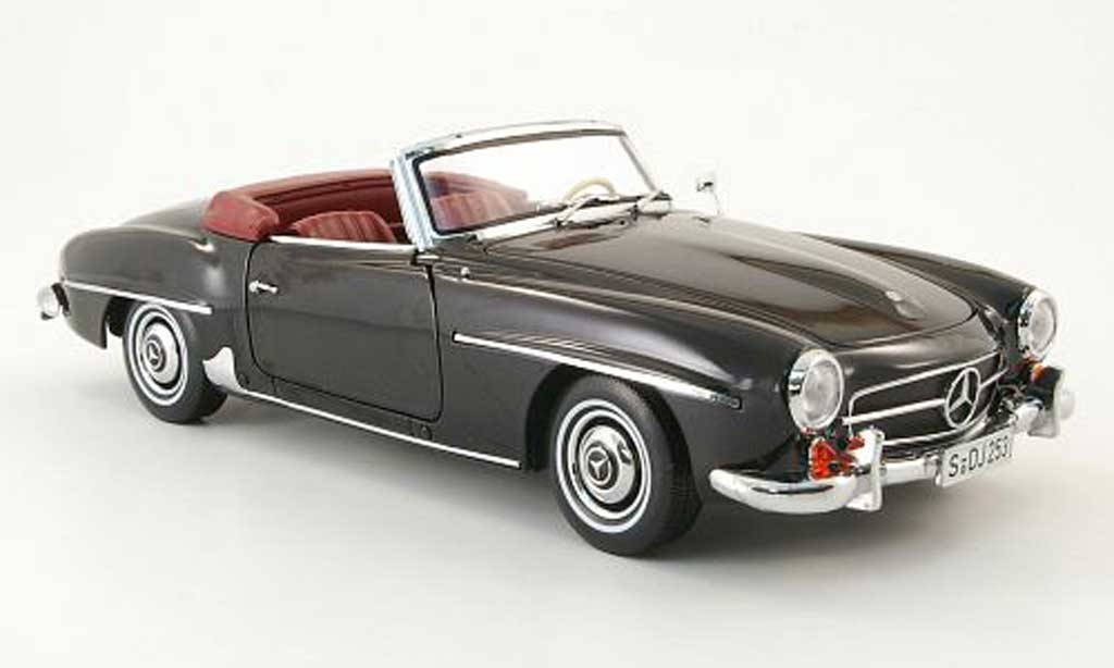 Mercedes 190 SL 1/18 Norev SL (w121 bii) nero modellino in miniatura