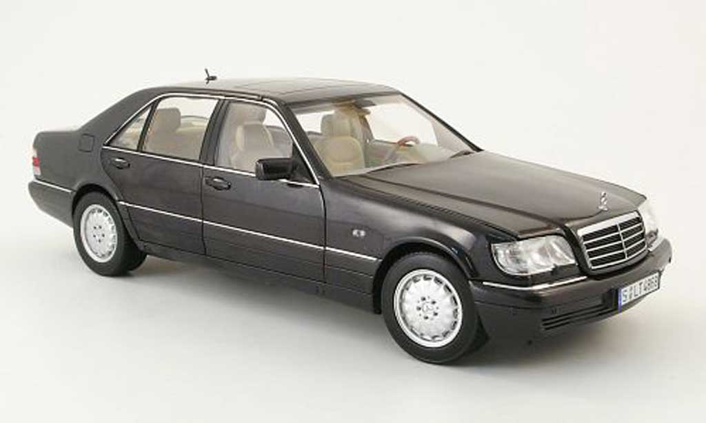 Mercedes Classe S 1/18 Norev S 320 (w140) nero 1994 modellino in miniatura