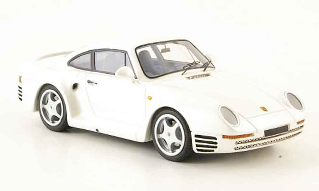 Porsche 959 1984 1/43 Look Smart 1984 bianco modellino in miniatura