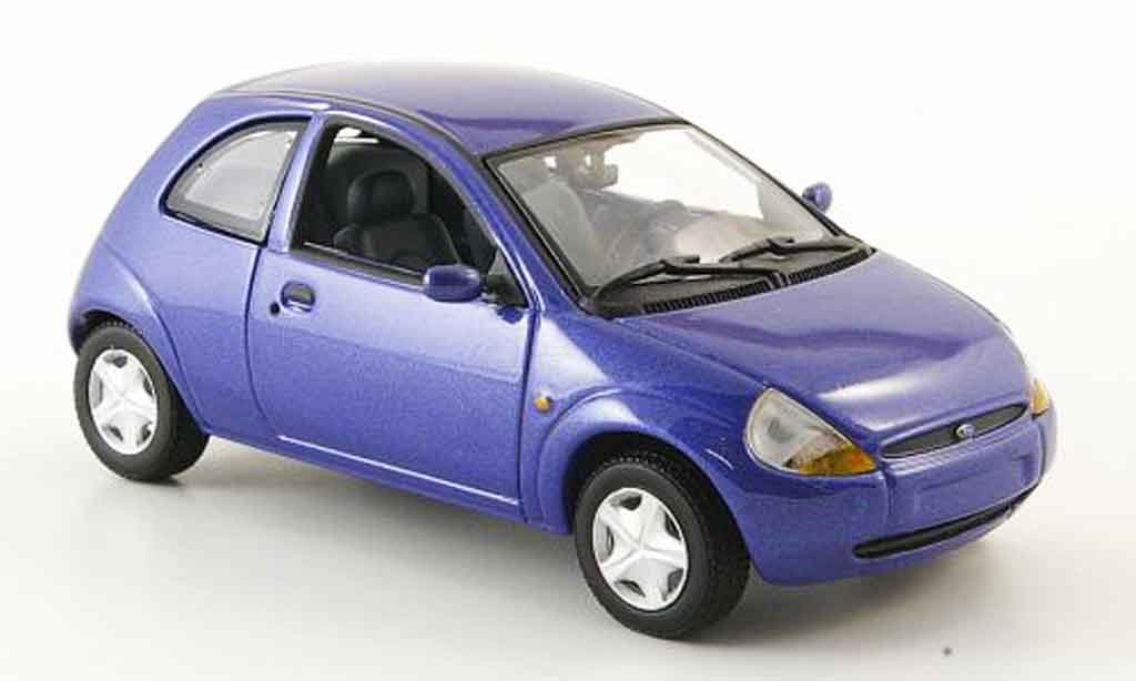 Ford Ka 1/43 Minichamps blu modellino in miniatura