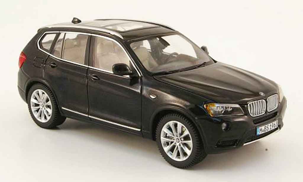 Bmw X3 F25 1/43 Schuco F25 nero 2010 modellino in miniatura