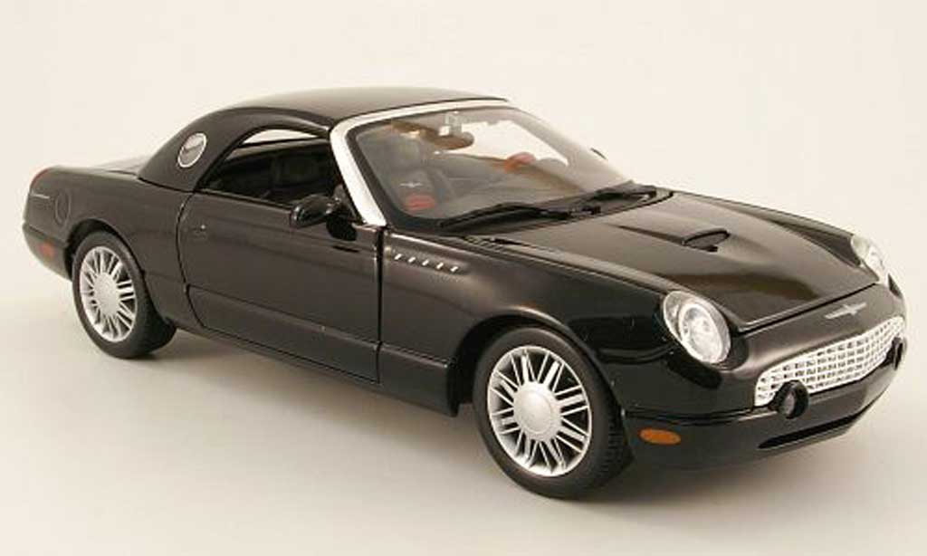 Ford Thunderbird 2002 1/18 Maisto 2002 noir hardtop modellino in miniatura