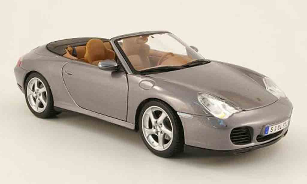 Porsche 996 4S 1/18 Maisto Cabriolet 4s grigio 2003 modellino in miniatura
