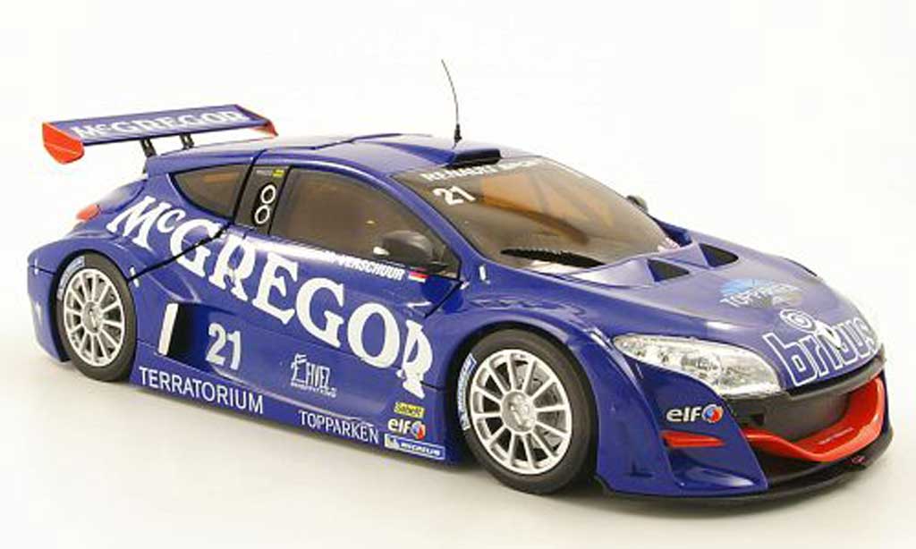 Renault Megane Trophy 1/18 Norev Trophy V6 No.21 McGregor World Series 2009 M.Verschuur modellino in miniatura