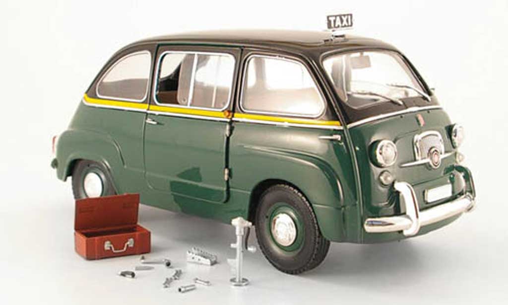 Fiat 600 1/18 Mini Miniera d multipla taxi rom 1960 modellino in miniatura