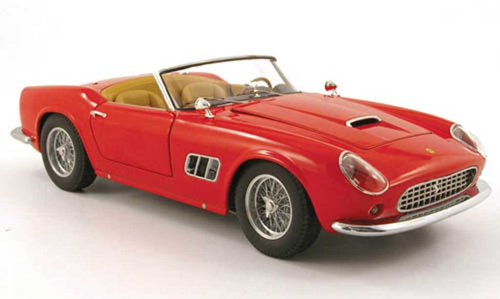 Ferrari 250 GT California 1/18 Hot Wheels GT California spider rosso modellino in miniatura